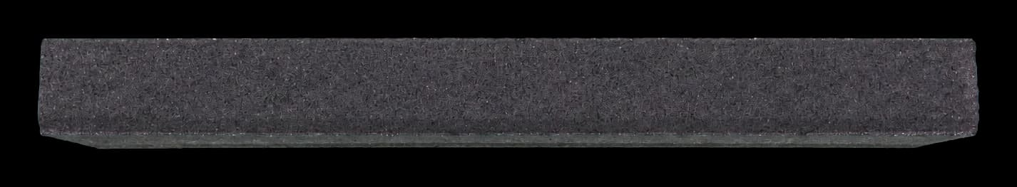 Anësorë 8 × 20 × 80 in anthracite, seen from above along its whole length