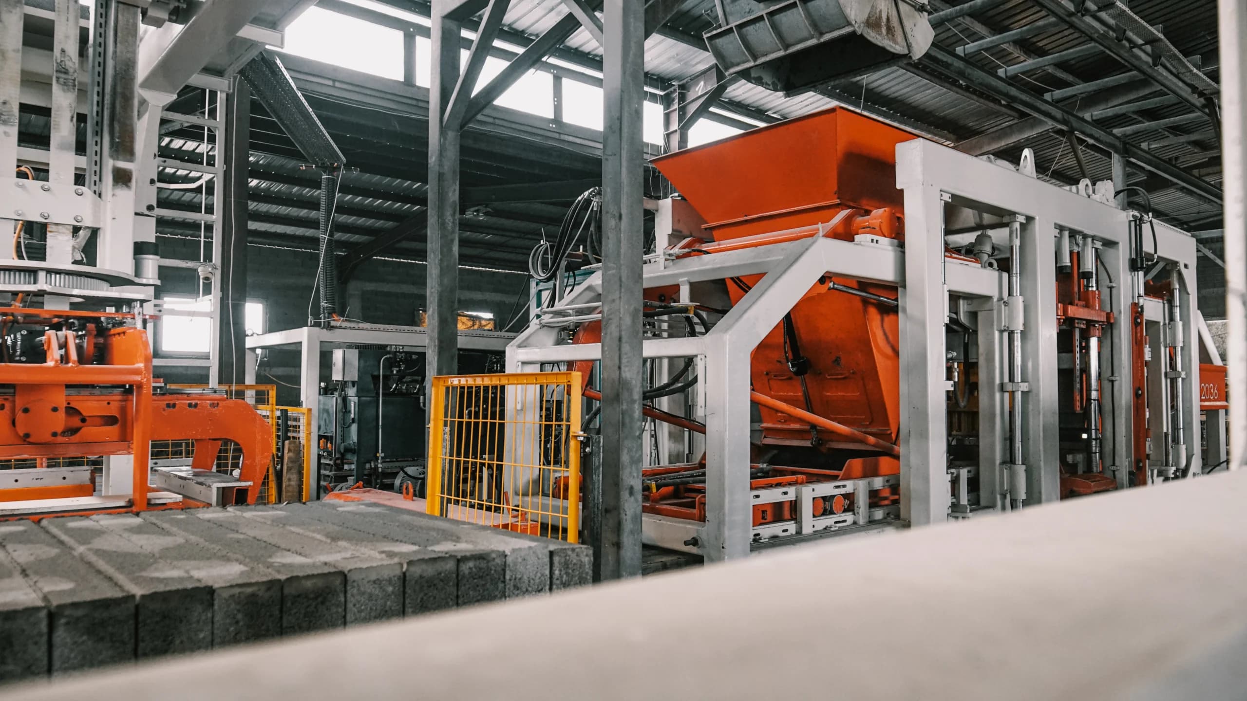 The Globi MI plant in Gjilan, the production line for concrete elements