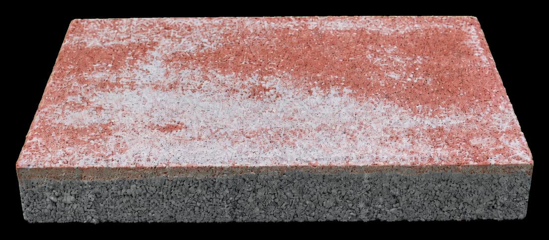 Color Mix (white-orange) — 30 × 45 cm paver, catalogue image
